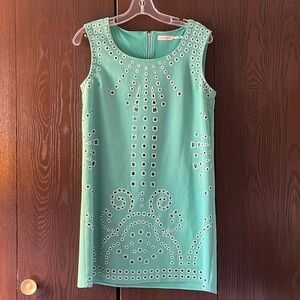 Blu Pepper light green, sleeveless dress. Size Small.